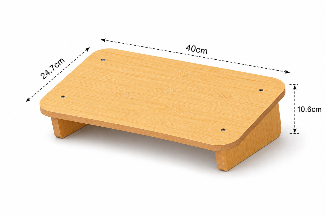 Low foot rest dimensions 40 x 24.7 cm, 10.6 cm height