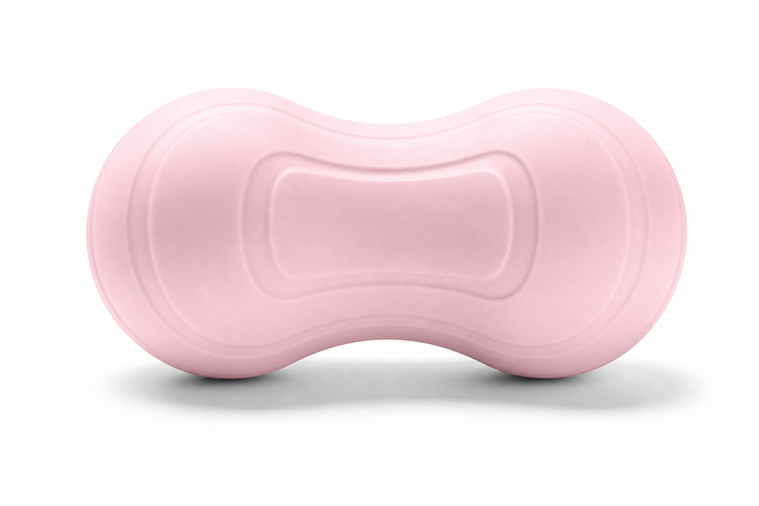 Neck support ball in blush pink